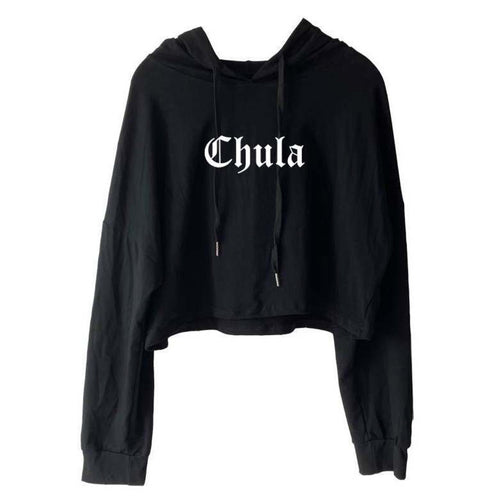 chula crop top hoodie