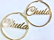 Load image into Gallery viewer, Chula hoop earrings