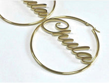 Load image into Gallery viewer, Chula hoop earrings