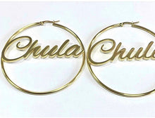 Load image into Gallery viewer, Chula hoop earrings